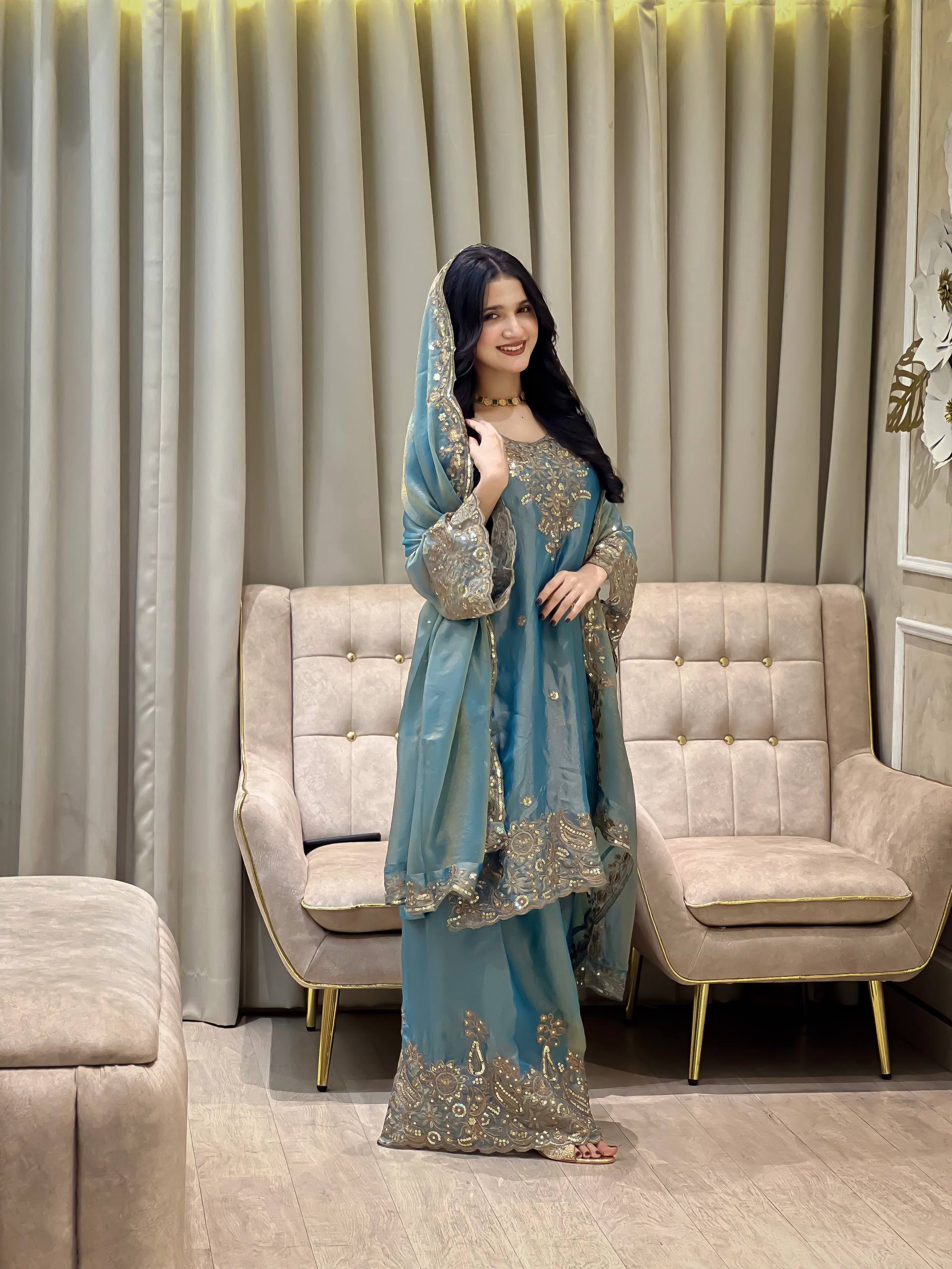 ❤️💐*ENHANCE THE BEAUTY OF YOUR WARDROBE WITH THIS NEWLY LAUNCHED KURTI & PLAZZO SET*💐❤️